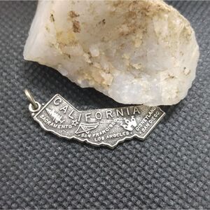 California sterling silver solid necklace pendant‎